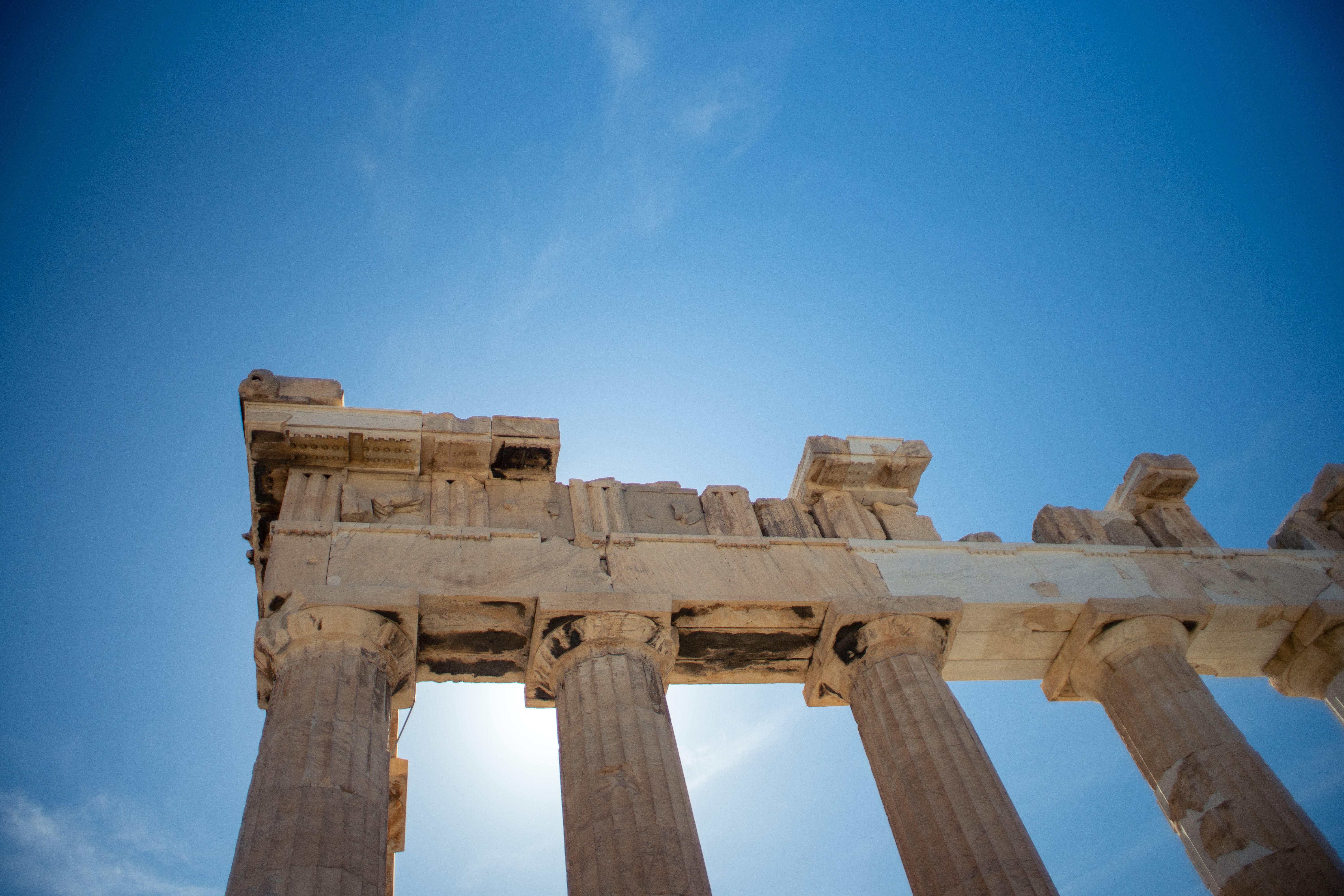 Pathernon, in the Acropolis of Athens, Greece